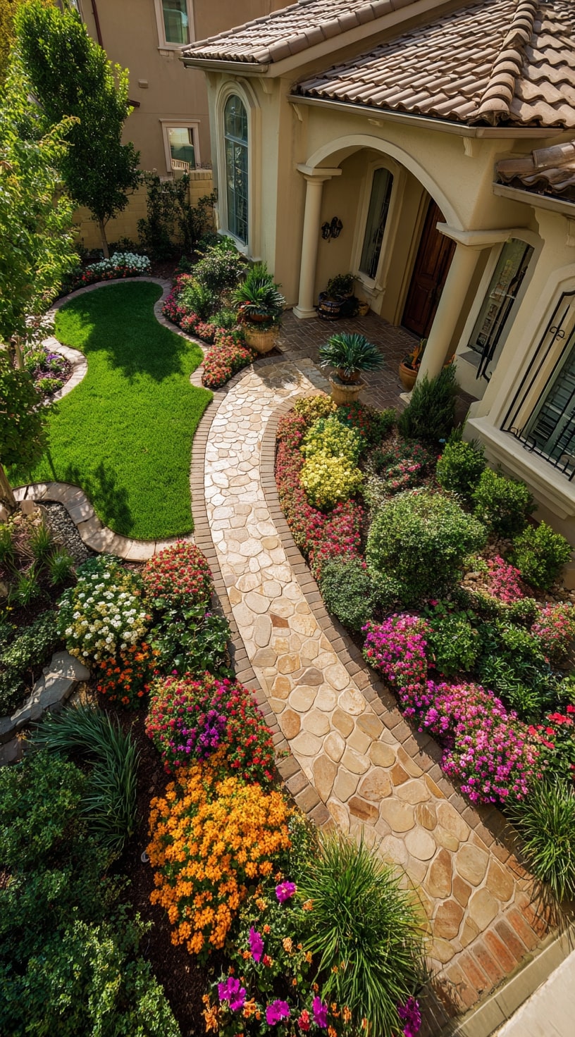 Curved Walkway That Reflects the Golden Ratio