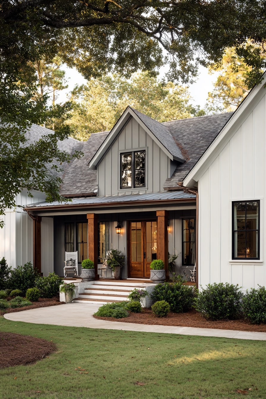 Soft Neutrals with Warm Wood Touches