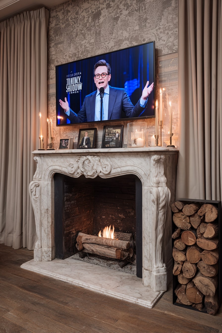 Classic Fireplace with Timeless Detail