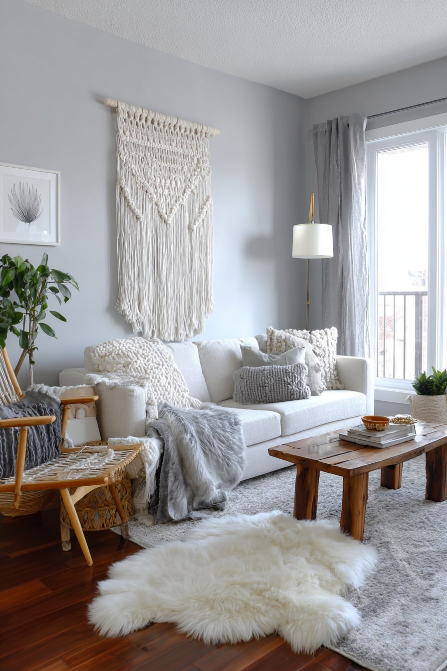 Gray Walls with Cozy Layers