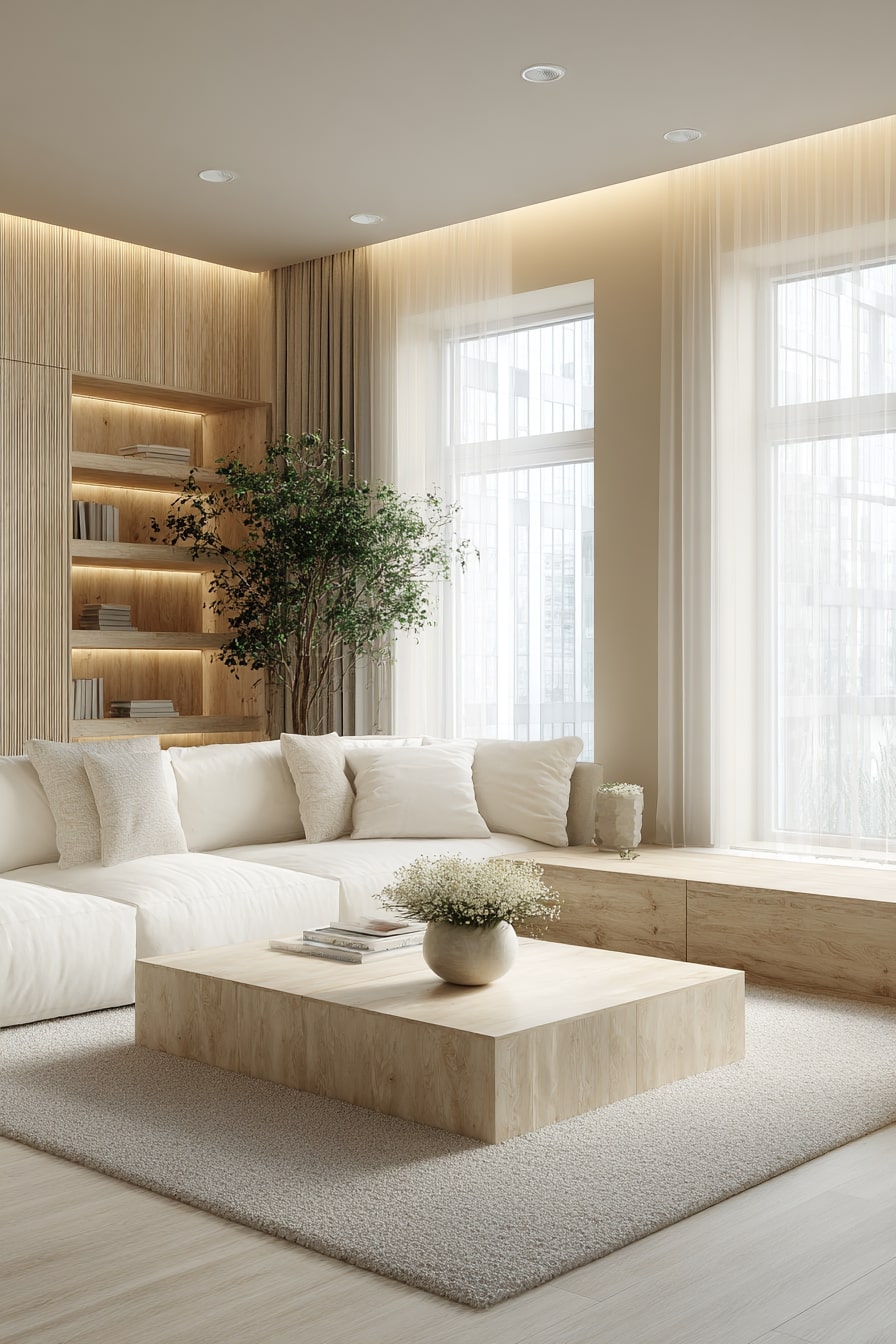 White Sofas and Pure Simplicity