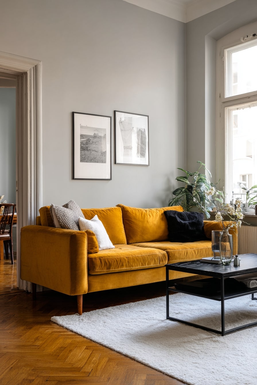 Yellow Sofas and Joyful Spirit
