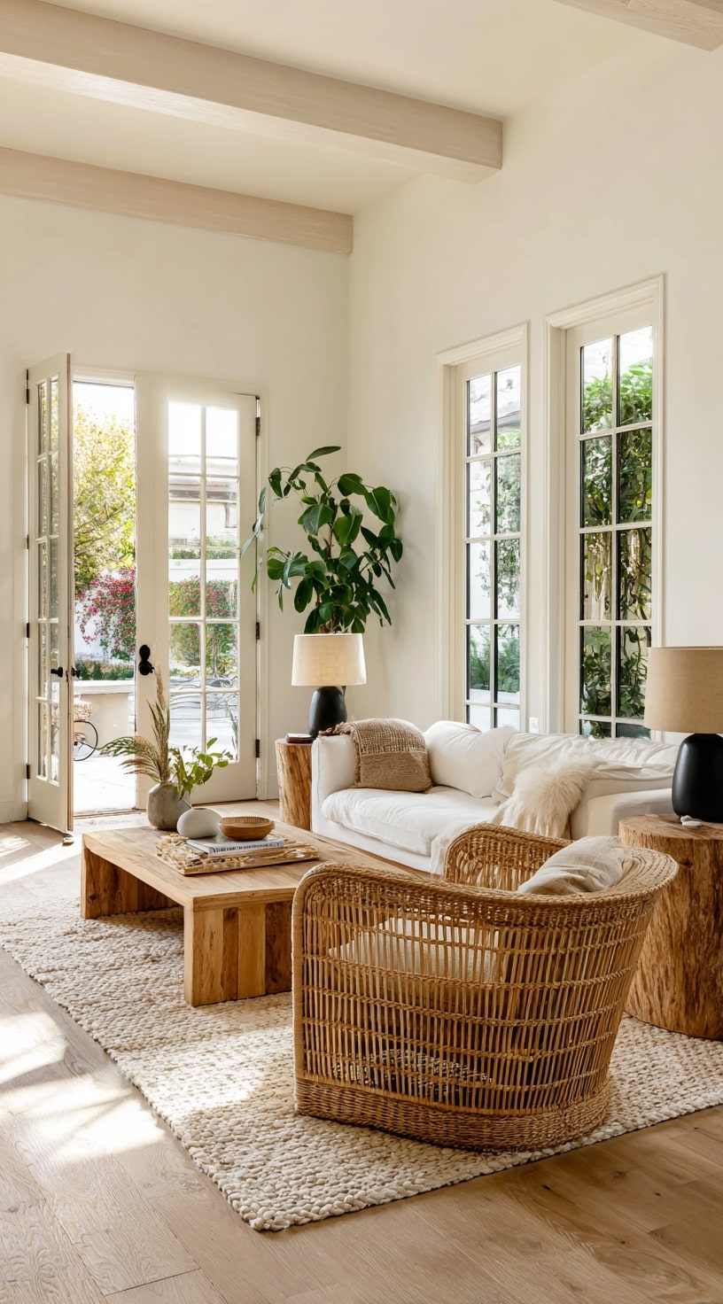 A Sunroom Styled with Light and Warmth