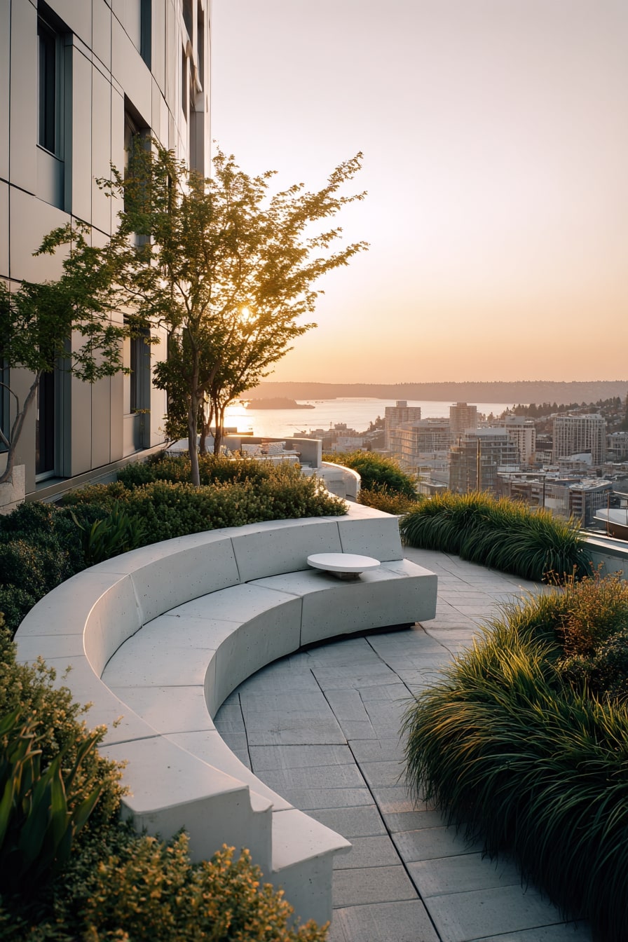 Rooftop Seating with Scenic Serenity