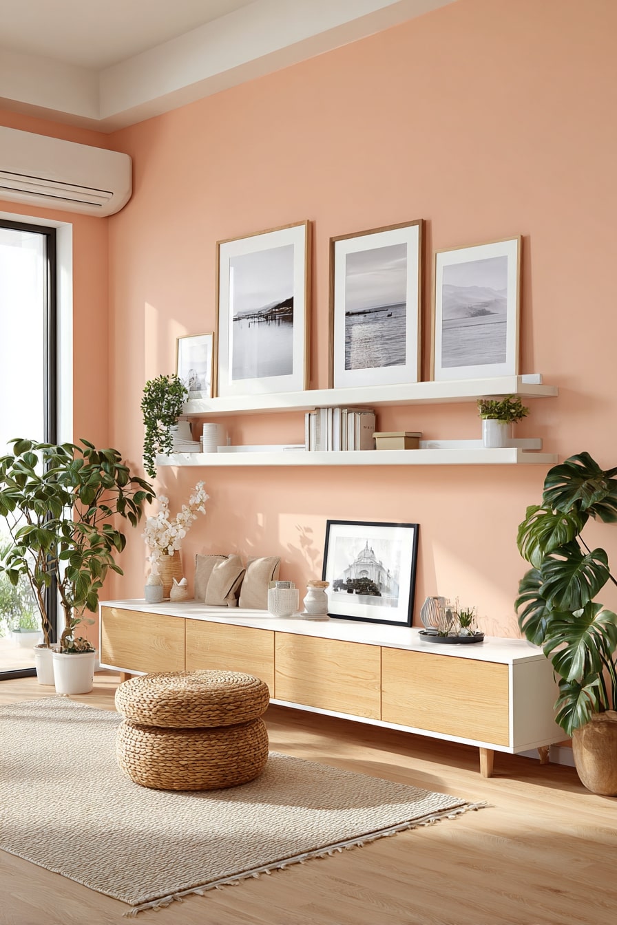 Peach Walls with Fresh Energy