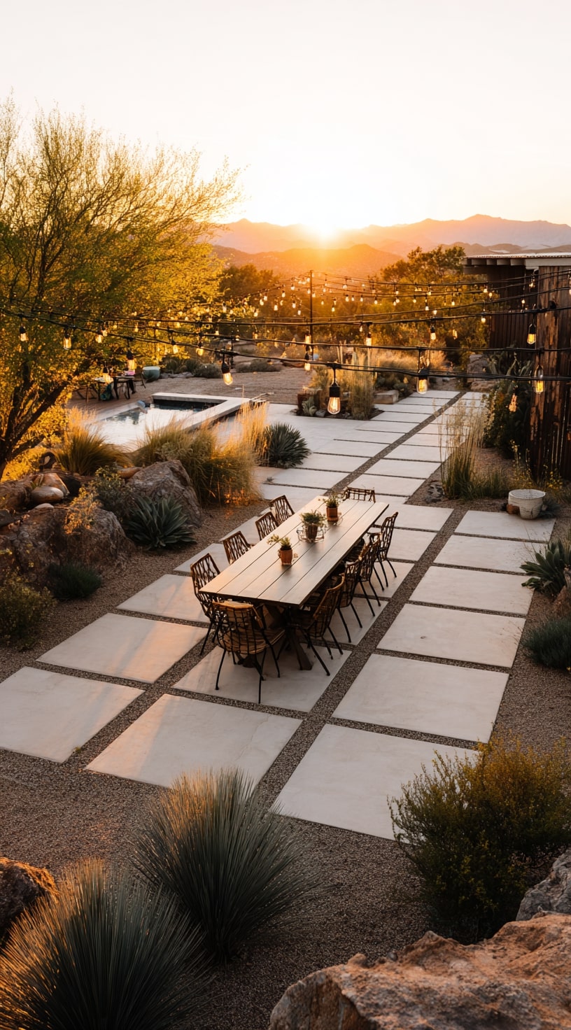 An Outdoor Dining Escape at Sunset