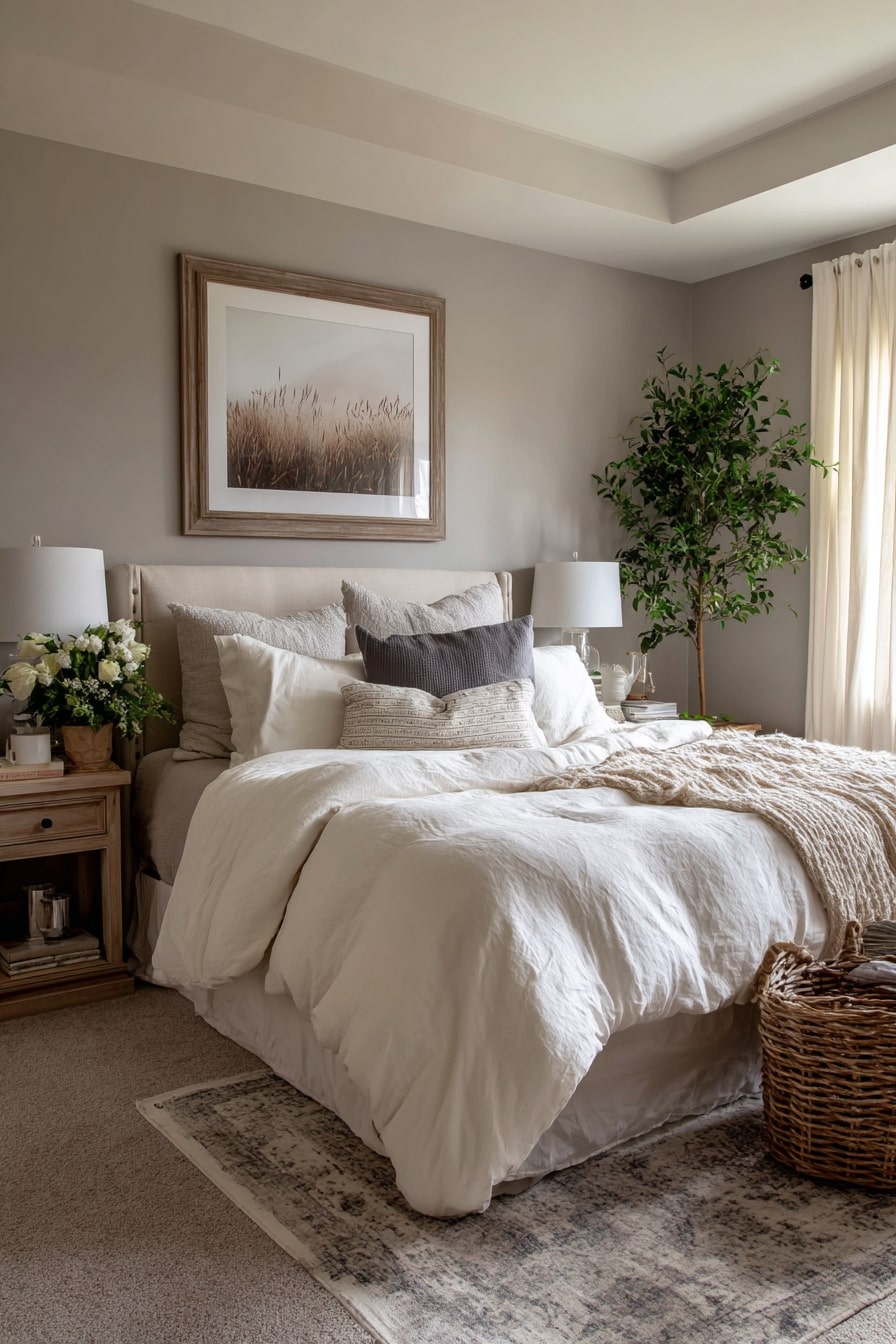 Layers of Soft Gray and Natural Texture