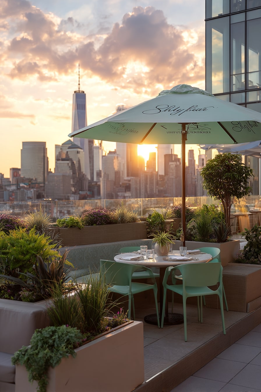 Rooftop Retreat with Sunset Charm