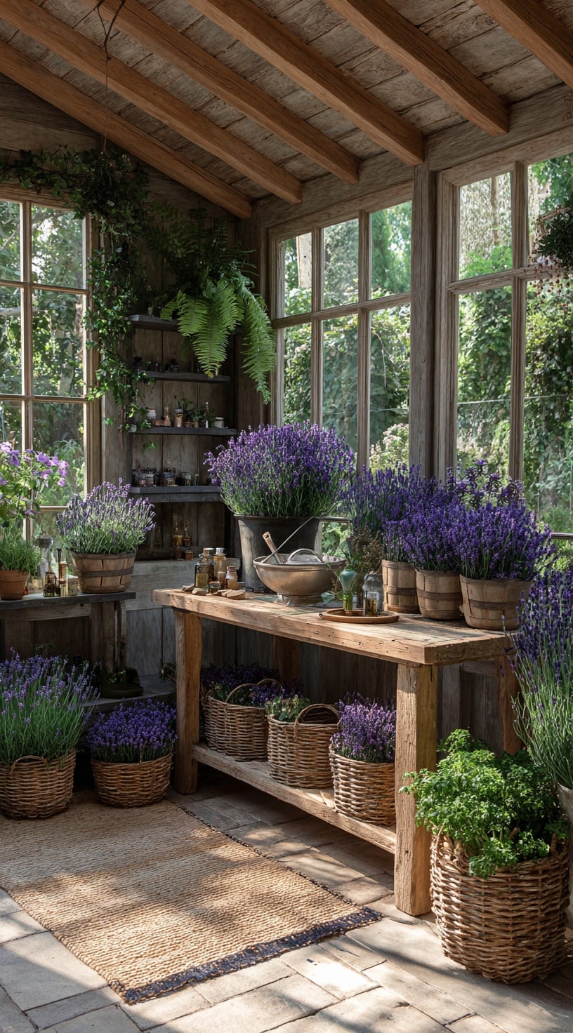 A Rustic Greenhouse That Feels Like a Cozy Workshop