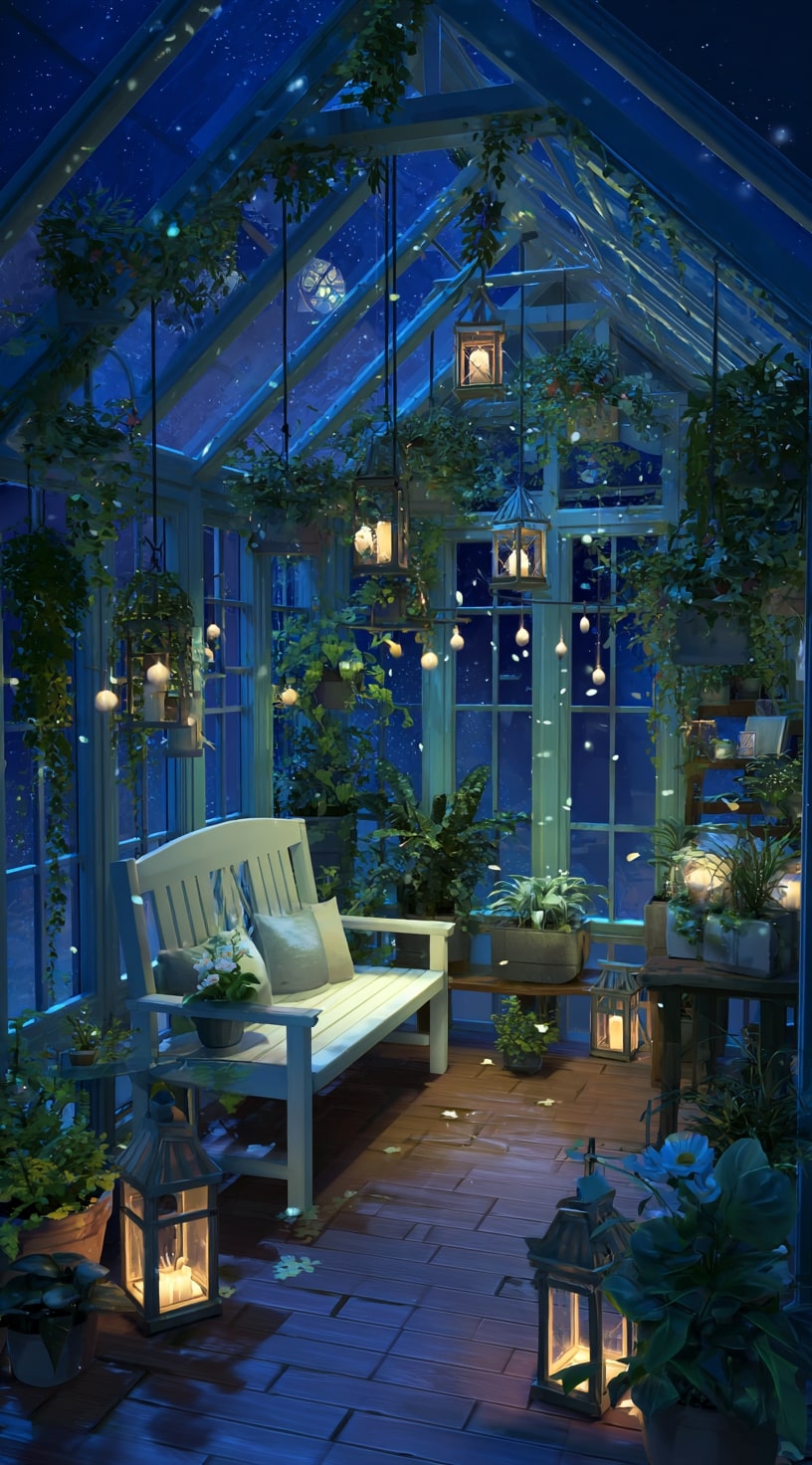 Turning a Greenhouse Into a Nighttime Retreat