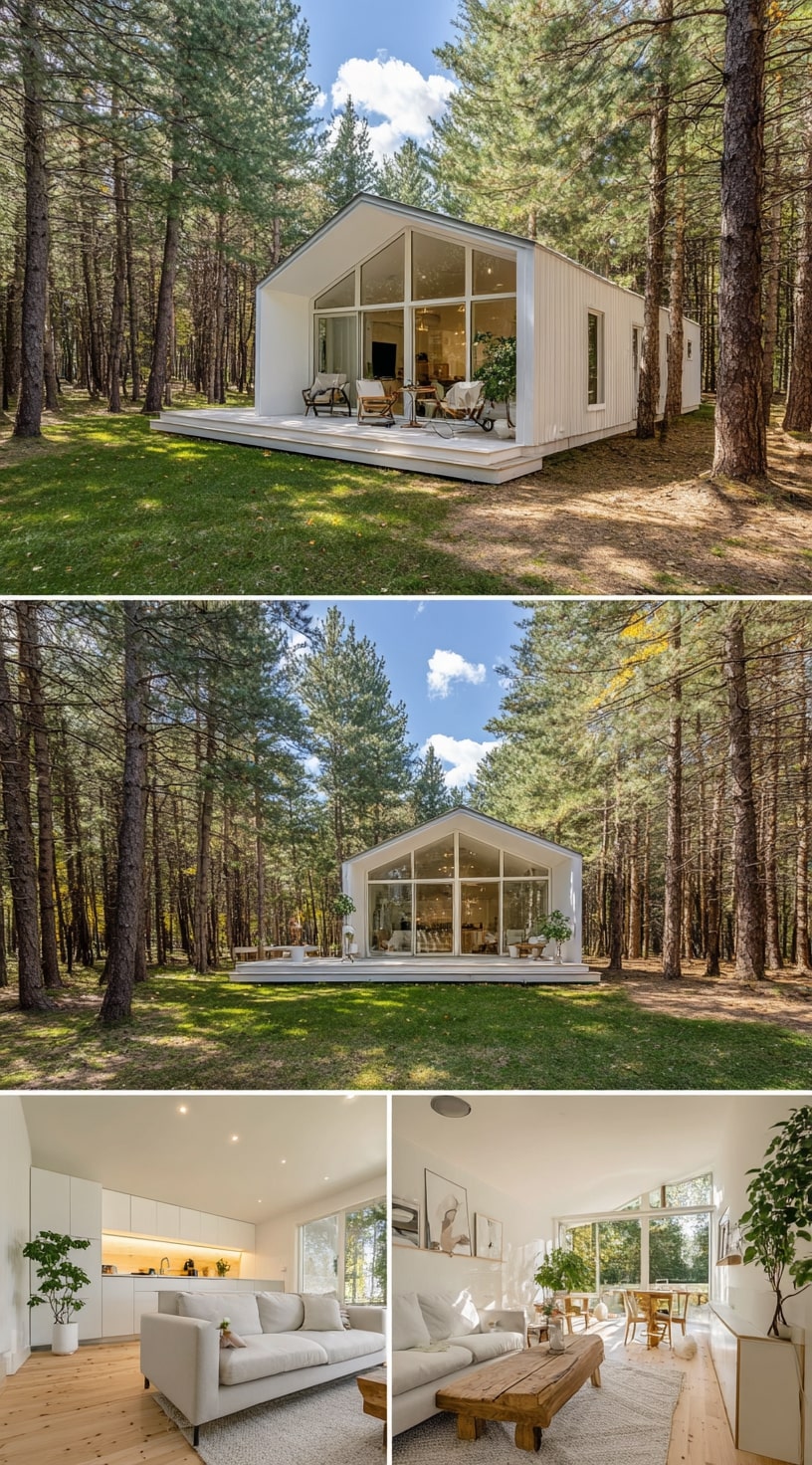A Light-Filled Barn House in the Woods