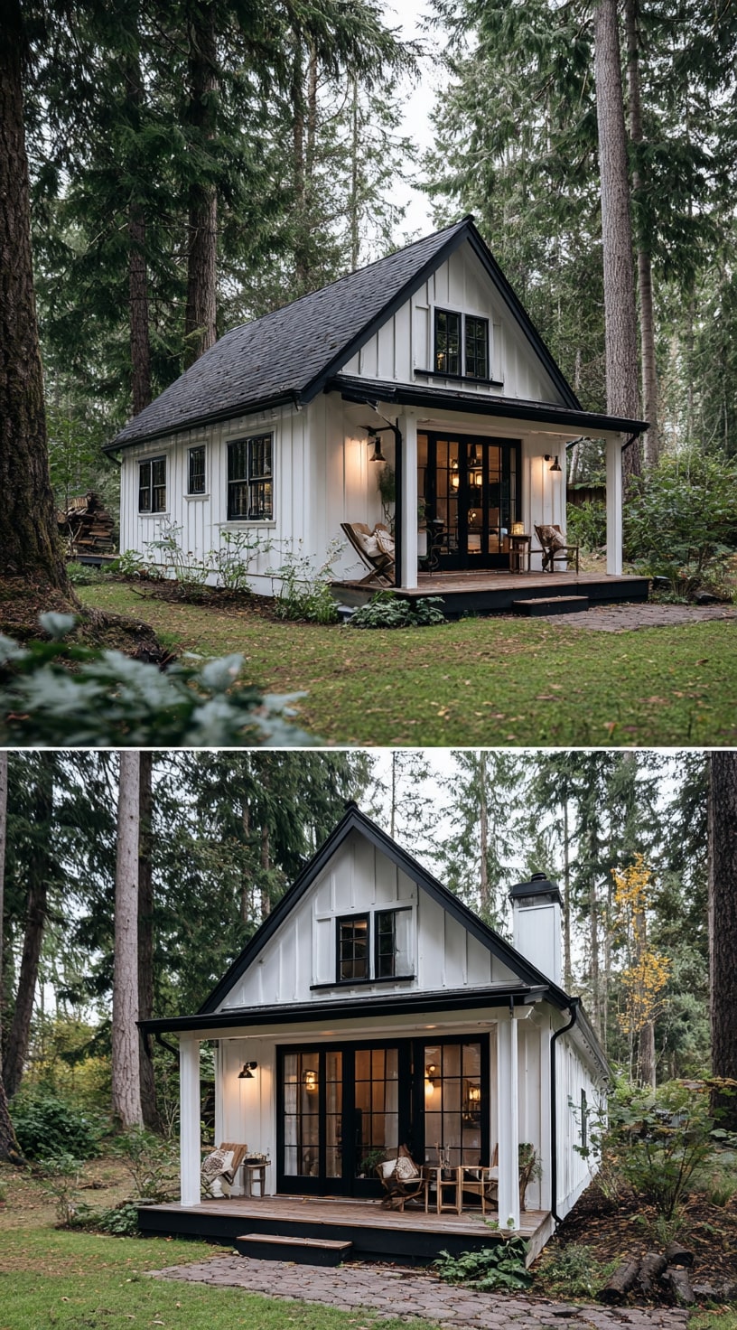 A Woodland Barn House with Storybook Charm