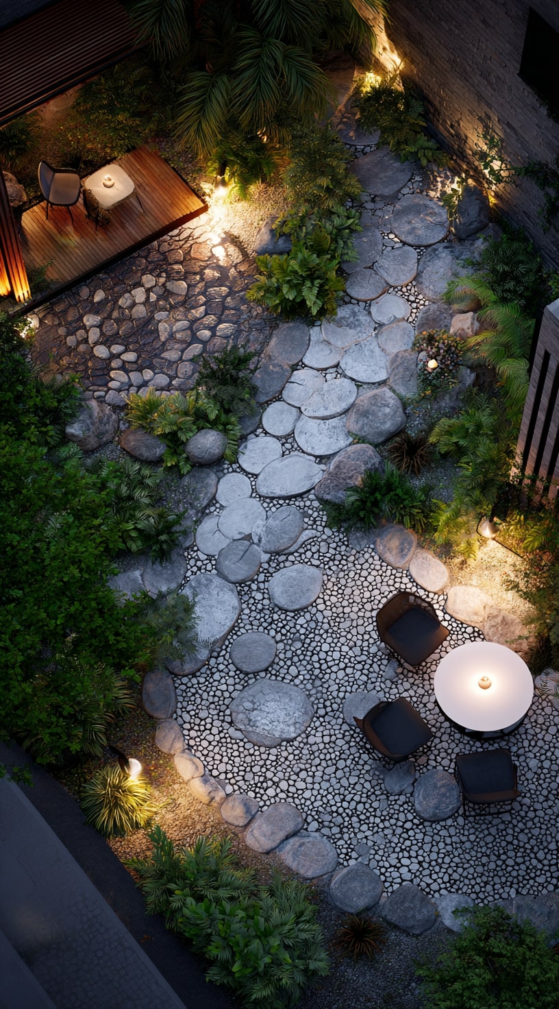 Gravel Patterns that Shape Modern Courtyards