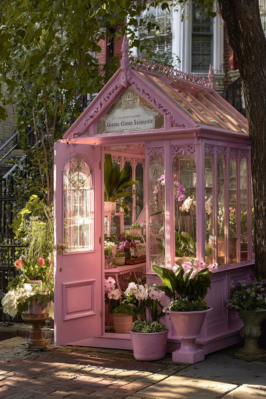 A Charming Greenhouse That Welcomes You In