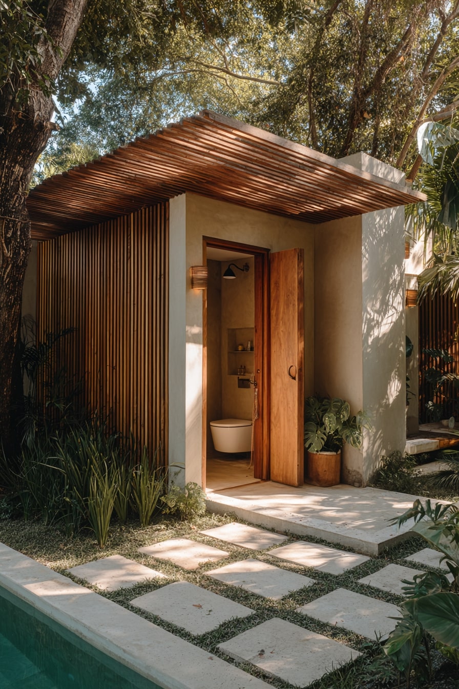 Poolside Hideaway with Natural Charm