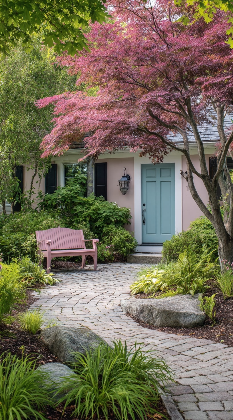Welcoming Entryway with Heuchera’s Gentle Touch