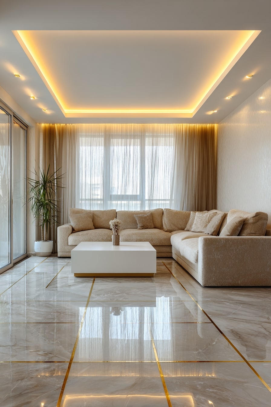 Beige and Gold Harmony for Luxe Living