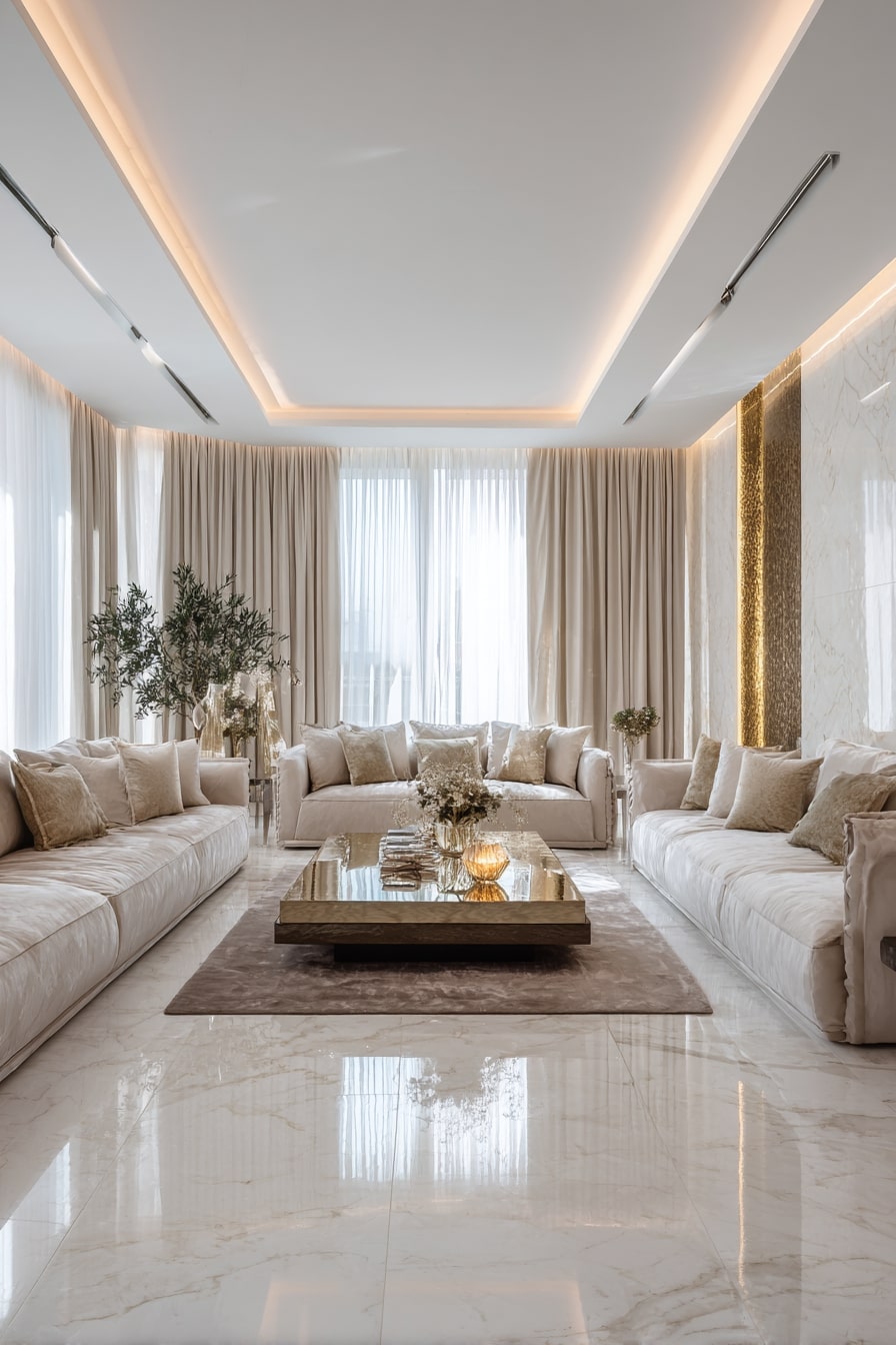 Cream and Gold for Refined Luxury